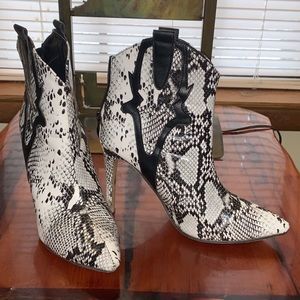 Snakeskin Stiletto Boots